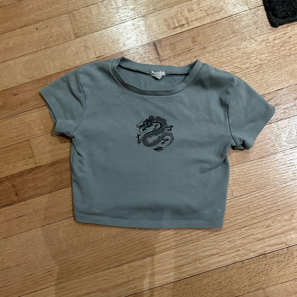 Garage snake crop top